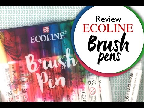 Ecoline Brush Pens Review: 8 toepassingen en meer!!