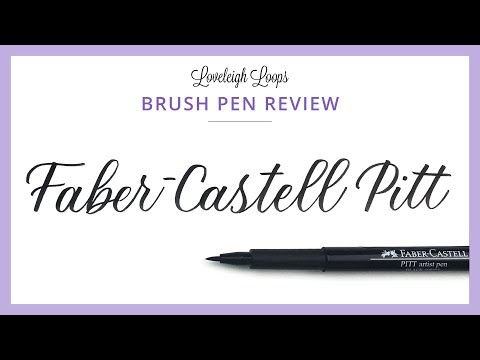 FABER-CASTELL PITT ARTIST - Brush Pen Review for Calligraphy and Lettering