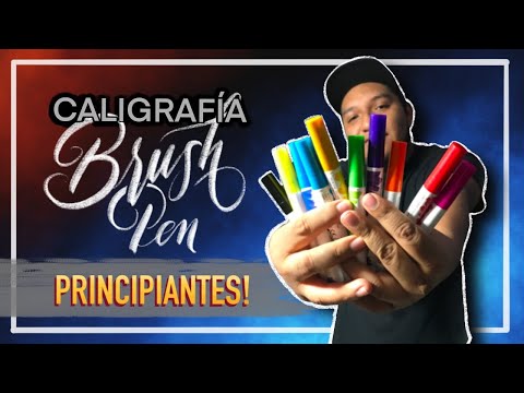 COMO HACER CALIGRAFÍA PARA PRINCIPIANTES / caligrafia con Brush pen / Ecoline