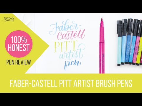 Honest Review of the Faber-Castell Pitt Artist Brush Pens (What&#039;s That Pen?)