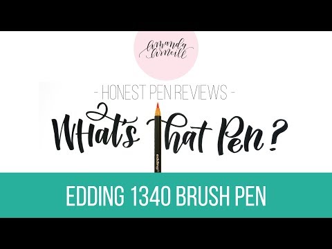 Honest Review of the Edding 1340 Brush Pens (What&#039;s That Pen?) - Amanda Arneill | Hand Lettering