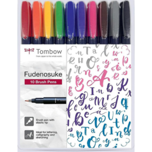 Rotuladores lettering tombow fudenosuke