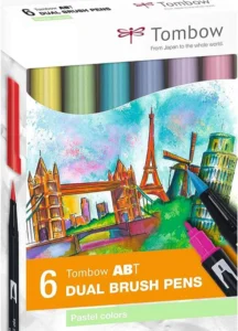 Rotuladores lettering Tombow ABT-6C-2