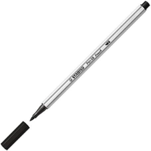 Rotulador negro de punta pincel STABILO Pen 68 brush