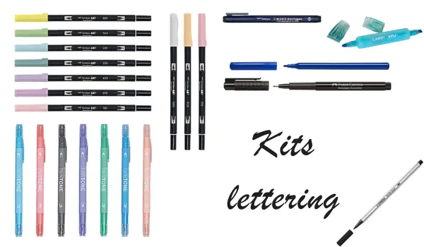 Kit de Lettering para Niñas: 24 Rotuladores lettering Doble Punta